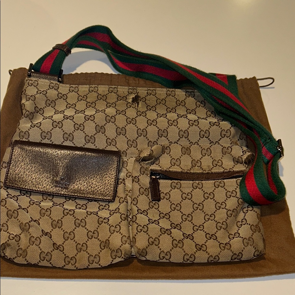 Gucci Vintage fabric crossbody